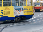 Vykoľajená električka BA