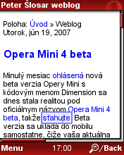 Opera Mini 4 beta