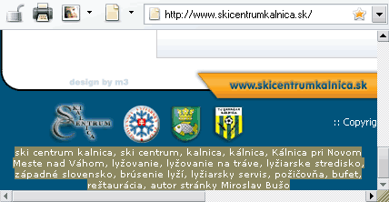 Ski Centrum Kálnica SEO spam